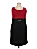 Studio One Color Block Red Cocktail Dress Size 18 - photo 1