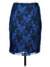 Lapis 100% Polyester Paisley Blue Formal Skirt Size M - photo 1