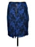 Lapis 100% Polyester Paisley Blue Formal Skirt Size M - photo 2