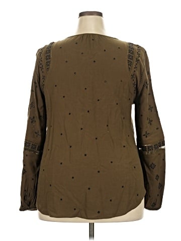Wrap Long Sleeve Blouse (view 2)