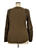 Wrap Brown Long Sleeve Blouse Size 18 - photo 2