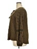 Wrap Brown Long Sleeve Blouse Size 18 - photo 5
