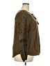 Wrap Brown Long Sleeve Blouse Size 18 - photo 4