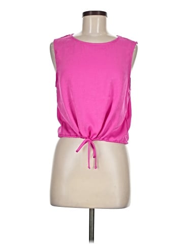 Self Contrast Sleeveless Top (view 1)