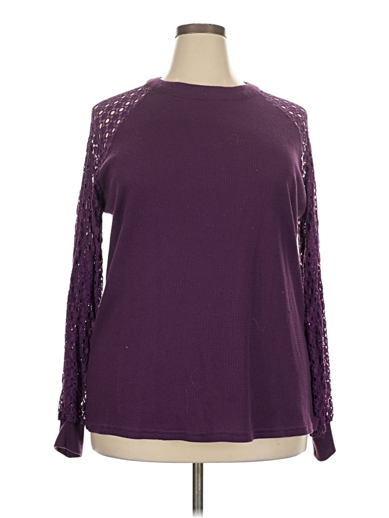 Pre-owned Miholl Long Sleeve T-shirt In Purple