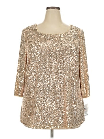 Alex Evenings 3/4 Sleeve Top (view 1)