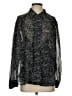 Rag & Bone Metallic Black Long Sleeve Silk Top Size S - photo 1