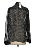 Rag & Bone Metallic Black Long Sleeve Silk Top Size S - photo 2