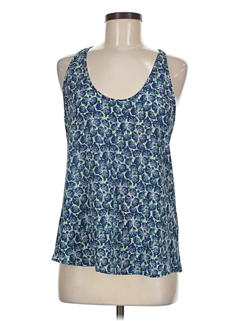 Pre-owned Joie Sleeveless Top Blue Scoop Neck Tops