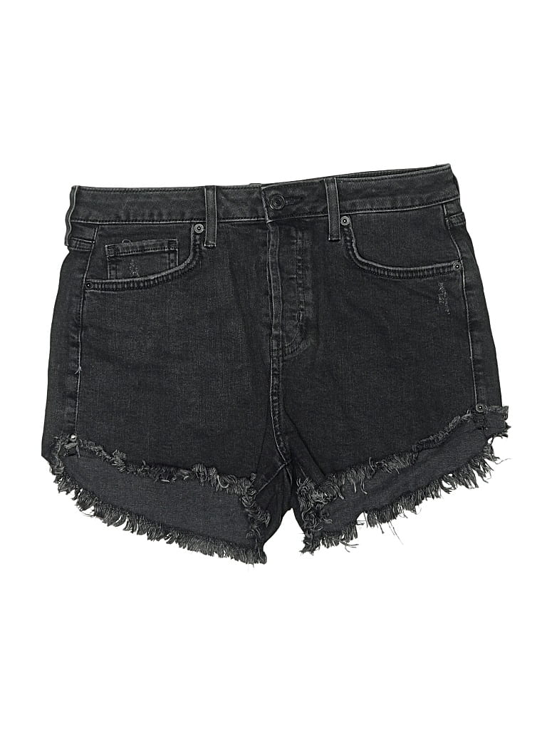 Pre-owned Forever 21 Denim Shorts In Black