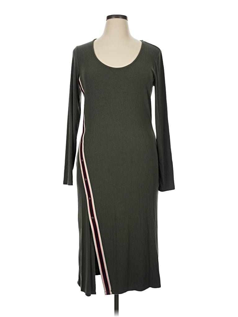 Pre-owned Bordeaux Casual Dress In Gray