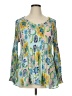 Sunny Leigh 100% Polyester Yellow Long Sleeve Blouse Size XL - photo 1