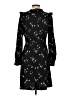 Ann Taylor 100% Polyester Floral Black Cocktail Dress Size 4 - photo 2