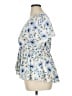 Arula 100% Polyester Blue Short Sleeve Blouse Size 1X - photo 5