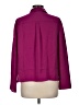 Theory Purple 3/4 Sleeve Button-Down Shirt Size M - photo 2