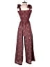 Max Studio Paisley Red Jumpsuit Size XS - photo 2