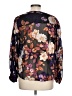 Chico's Floral Purple 3/4 Sleeve Blouse Size Lg (2) - photo 2