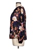 Chico's Floral Purple 3/4 Sleeve Blouse Size Lg (2) - photo 5