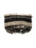 French Connection Stripes Ivory Gray Clutch One size - photo 1