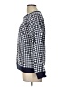 Draper James 100% Cotton Checkered-gingham Blue Pullover Sweater Size L - photo 5