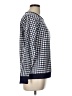 Draper James 100% Cotton Checkered-gingham Blue Pullover Sweater Size L - photo 4