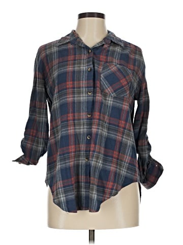 Love Notes 3/4 Sleeve Button-Down Shirt (view 1)