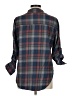 Love Notes 100% Cotton Plaid Blue 3/4 Sleeve Button-Down Shirt Size M - photo 2
