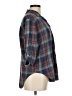 Love Notes 100% Cotton Plaid Blue 3/4 Sleeve Button-Down Shirt Size M - photo 4