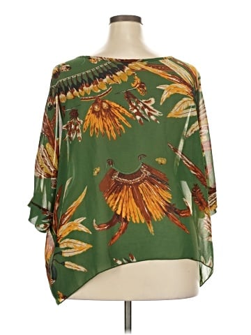 Allegra K 3/4 Sleeve Blouse (view 2)