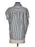 Madewell Stripes Gray Short Sleeve Blouse Size S - photo 2
