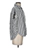 Madewell Stripes Gray Short Sleeve Blouse Size S - photo 4