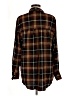 BeachLunchLounge Plaid Brown Long Sleeve Button-Down Shirt Size M - photo 2