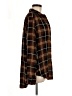 BeachLunchLounge Plaid Brown Long Sleeve Button-Down Shirt Size M - photo 4