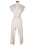 Monteau Solid Ivory Jumpsuit Size S - photo 1