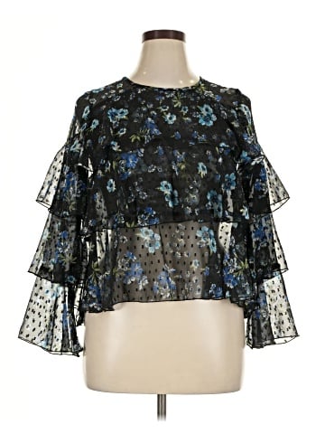 PrettyLittleThing 3/4 Sleeve Blouse (view 1)