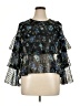 PrettyLittleThing Black 3/4 Sleeve Blouse Size XL (estimated) - photo 1