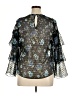 PrettyLittleThing Black 3/4 Sleeve Blouse Size XL (estimated) - photo 2