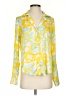 Timing 100% Polyester Yellow Long Sleeve Blouse Size S - photo 1