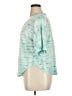 XCVI Tie-dye Teal Short Sleeve Blouse Size XL - photo 5