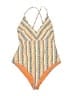 Lemlem Print Orange One Piece Swimsuit Size M - photo 1