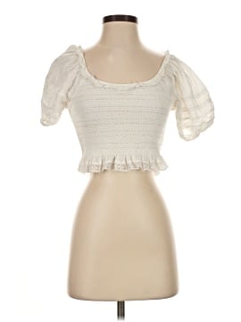 Love Shack Fancy Short Sleeve Blouse