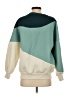 Cider Color Block Teal Sweatshirt Size S - photo 2