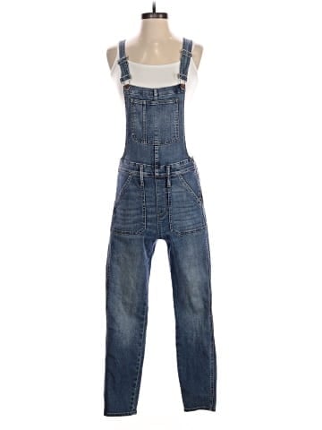Madewell Skinny Overalls in Cedarburg Wash (view 1)