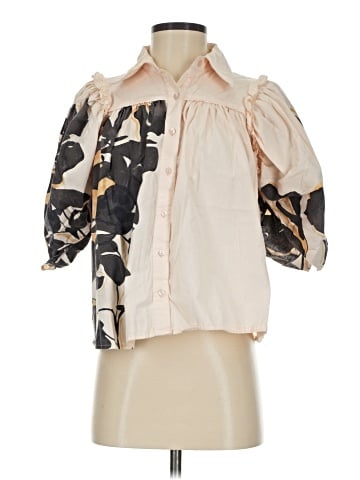 Forever That Girl for Anthropologie 3/4 Sleeve Blouse (view 1)