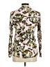 Crosby 100% Rayon Floral Ivory Long Sleeve Blouse Size M - photo 2
