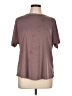 Shein Curve Burgundy Short Sleeve Top Size 12 - photo 1