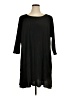 Spense Solid Black Casual Dress Size 16w - photo 1