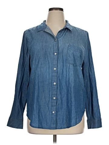 Caslon Long Sleeve Button-Down Shirt (view 1)