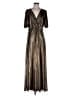 Halogen Metallic Silver Cocktail Dress Size M - photo 1