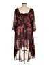 Torrid 100% Polyester Burgundy 3/4 Sleeve Top Size 1X Plus (1) - photo 2